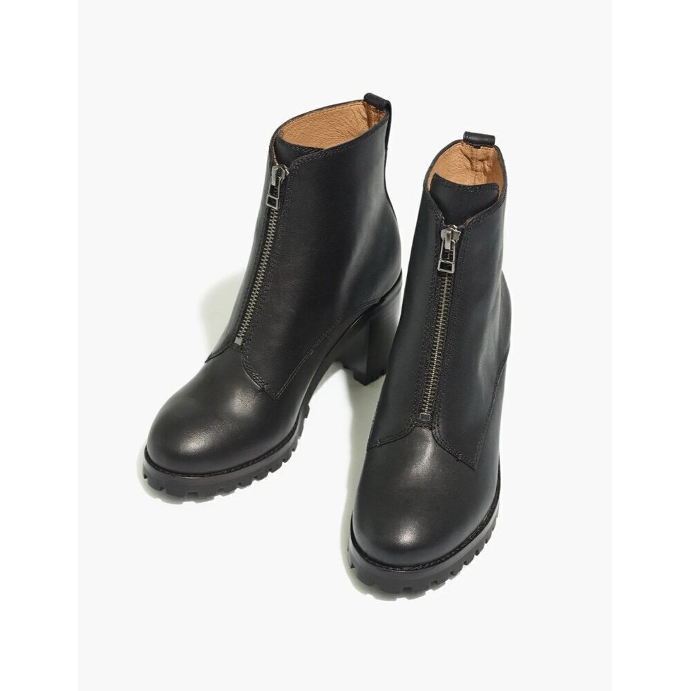 Madewell The Alyce Zip-Front Lugsole Boot Size 9.0